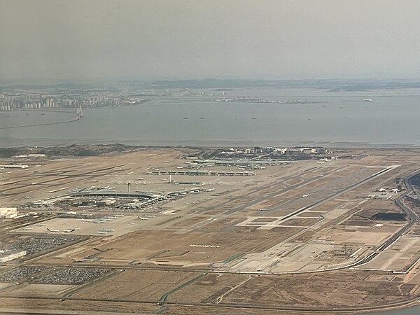 Aerial view of ICN in March 2024