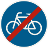 225-60 Koniec špeciálnej cestičky alebo pruhu (cyklistická komunikácia).svg