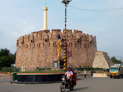 23 - Telugu Talli Statue with Kondareddy Buruju as background.JPG