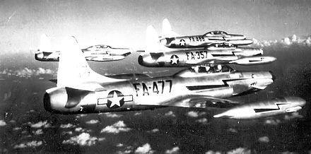 Formation of 4th FIS F-94Bs, Naha AB, Okinawa