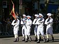 7th battalions of Chasseurs Alpins during Bastille Day parade in Lyon.