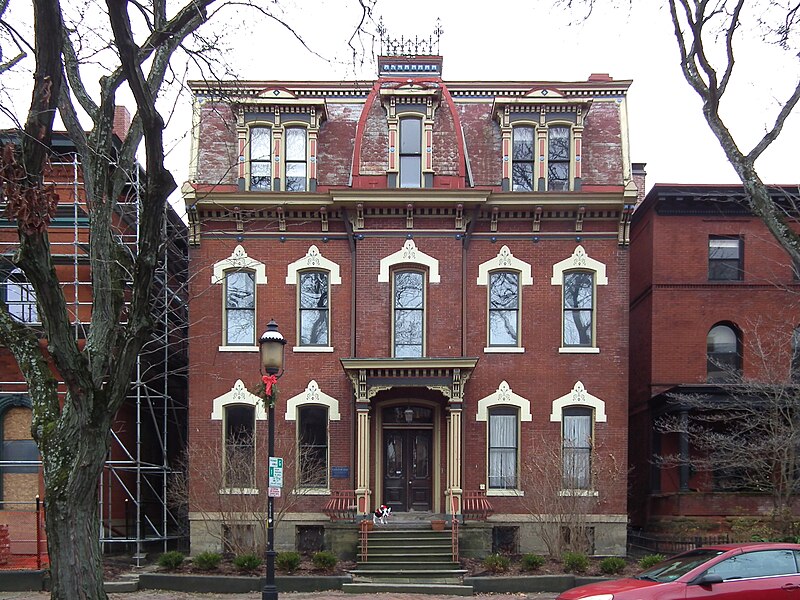 Front of the house in winter