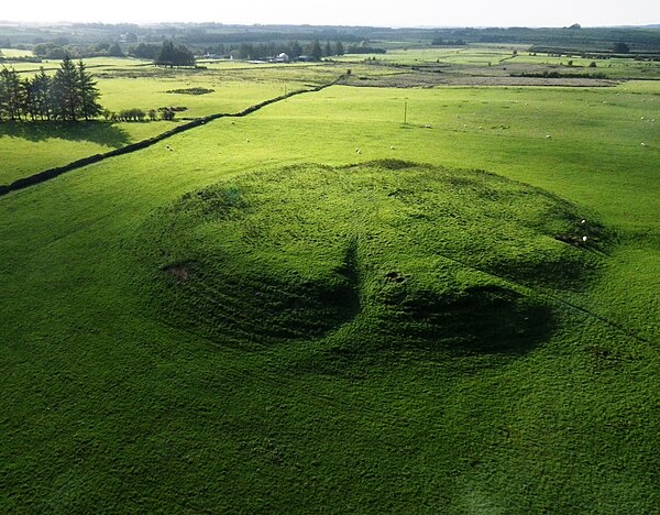 Aerial image of Rathcroghan Mound, by Joseph Fenwick.