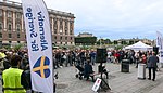 Valfinal för Alternativ för Sverige på Mynttorget i Stockholm 2022.