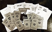 Handbooks, guides, and bulletins showing the variety of opportunities for civilian defense volunteers during WWII Air Raid Protective Service- Guides for the volunteer services, Civilian Defense, WWII (33771804074).jpg