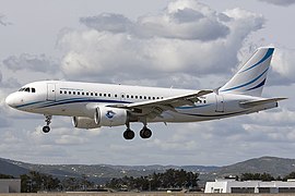 Airbus A319 fra Avion Express ved Faro lufthavn på Algarve i Portugal