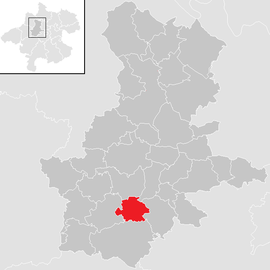 Poloha obce Aistersheim v okrese Grieskirchen (klikacia mapa)