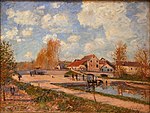 Alfred Sisley - The Bourgogne Lock at Moret, Spring.JPG