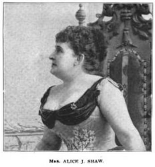 Alice J. Shaw, in an 1896 publication. AliceJShaw.tif