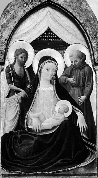 File:Andrea di Giusto Manzini - Virgin and Child with Saints - KMS1750 - Statens Museum for Kunst.jpg