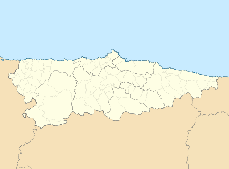 Carte des mégalithes des Asturies