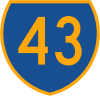 Australian state route TOLL43.svg