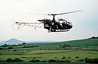 1955, vor 60 Jahren, flog die Alouette II, der erste Turbinen-Hubschrauber mit zufriedenstellenden Flugleistungen das erste Mal. Zum Einsatz kam das Turboméca Artouste IIC6-Triebwerk. Das Bild zeigt eine Alouette II des Bundesgrenzschutzes am 27. Juni 1985 an der innerdeutschen Grenze bei Hohengandern im Eichsfeld. KW 17 (ab 19. April 2015)