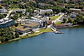 Aerial photo of the barracks in Gräsvik in 2010