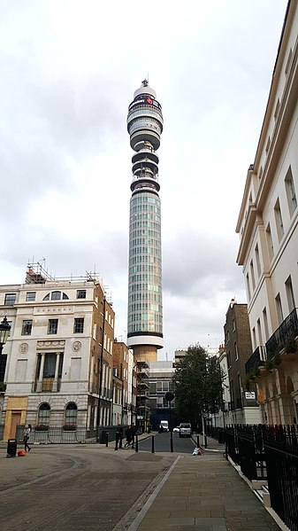 File:BT Tower post dish removal 20181018.jpg