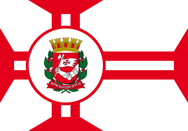 Bandeira da Cidade de São Paulo.