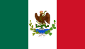 Bandera del Segundo Imperio Mexicano (1863-1864)