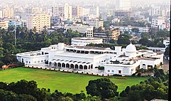 Bangabhaban, official residence of the president, located at Dhaka.