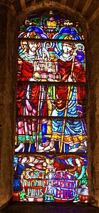 Basiliek van Onze-Lieve-Vrouw-Tenhemelopneming (Maastricht) 20080913 stained glass Monulphus Gondulphus.jpg
