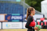 Deutsch: Beachhandball Europameisterschaften 2019 (Beach handball Euro); Tag 5: 6. Juli 2019 – Frauen, Platzierungsspiel für die Ränge 9–12, Deutschland-Polen 2:1 (22:23, 19:16, 7:6) English: Beach handball Euro; Day 5: 6 July 2019 – Placement Match/Cross Match for rank 9–12 Women – Germany-Poland 2:1 (22:23, 19:16, 7:6)