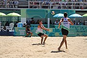 Deutsch: Beachvolleyball bei den Olympischen Jugendspielen 2018; Tag 11, 17. Oktober 2018; Jungen, Spiel um Platz 3 – Argentinien-Ungarn 2:0 (21–15/21–15) English: Beach volleyball at the 2018 Summer Youth Olympics at 17 October 2018 – Bronze Medal Match – Argentina-Hungary 2:0 (21–15/21–15)