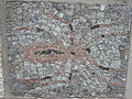 Mosaic on the wall of the zoo of Belgrade.