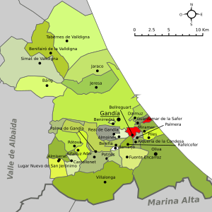 Bellreguart-Mapa de Safor.svg