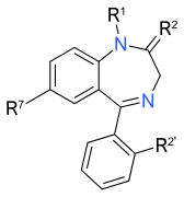 Benzodiazepine a.svg