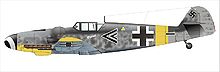 The Bf 109G6 of Gerhard Barkhorn as it would have appeared in September 1942.[9]