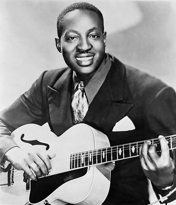 Broonzy with a Gibson L-7 guitar in 1951