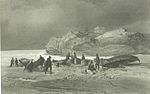 Sjösamer och forskare i Bossekop vid Altafjorden (1839)