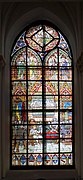 Historical monument stained glass 1: Council of war between the allied armies against Philippe-Auguste before the battle of Bouvines by Champigneulle Charles; Champigneulle Emmanuel; Fritel Pierre (1889, 1906) in Saint Pierre Church, Bouvines.