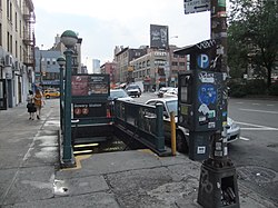 Entrance on Bowery and Delancey Street Bowery Entrance.JPG