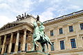 de:Braunschweig: Statue von Herzog de:Friedrich Wilhelm (Braunschweig-Wolfenbüttel-Oels) vor dem de:Braunschweiger Schloss