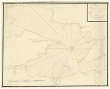 1724 - Plan de la rade de Brest levé en 1724.