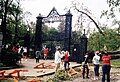 Entrance to the Public Gardens immediately after Hurrican Juan.