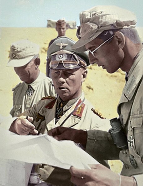 File:Bundesarchiv Bild 101I-785-0287-08, Rommel with his aides Recolored.jpg