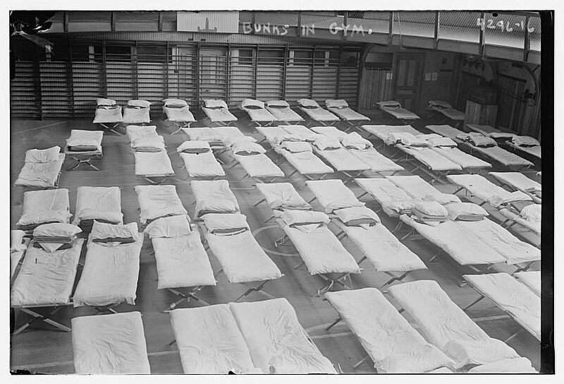 File:Bunks in gym LOC 21487748726.jpg