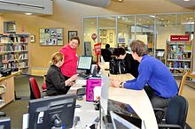 Burnside Library BurnsidelibraryInfoDesk.JPG