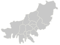 Administrative map of Busan
