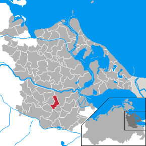 Poziția comună Butzow pe harta districtului Ostvorpommern