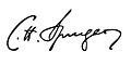 Charles Haddon Spurgeon aláírása