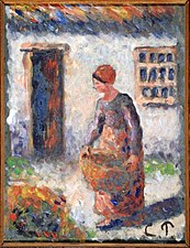 Camille Pissarro, Paysanne à la manne.