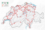 Vorschaubild für Liste der Autobahnen und Autostrassen in der Schweiz