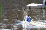 Deutsch: Kanusport bei den Olympischen Jugendspielen 2018; Tag 10, 16. Oktober 2018; Kleines Finale um die Bronzemedaille Jungen Einer-Kajak-Slalom: Tom Bouchardon (Frankreich) - George Snook (Neuseeland) English: Canoeing at the 2018 Summer Youth Olympics at 16 October 2018 – Boys' K1 slalom Bronze Medal Race: Tom Bouchardon (France) - George Snook (New Zealand)