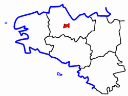 Locatie van het kanton Quintin