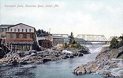 Caratunk Falls, řeka Kennebec, Solon, ME.jpg