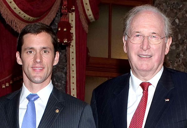 Goodwin with fellow West Virginia Senator Jay Rockefeller