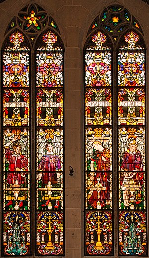 7. Fenster der heiligen Bischöfe und Diakone (Józef Mehoffer)