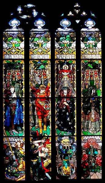 windows of 4 saints